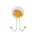 Axentia Крючок Amica 7521897, хромированный металл, акриловый декор, 1,5 кг, коррозионностойкий хром, присоска