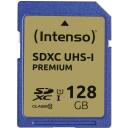 Intenso atminties kortelė SDXC 3421491 128 GB, skaitymo greitis 90 MB/s, UHS-I, klasė 10, atsparumas smūgiams, temperatūrai