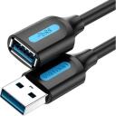 Vention kabelio prailgintuvas CBHBI 3m juodas, USB 3.0 vyras- moteris, 5Gbps duomenų perdavimo greitis, lankstus