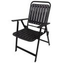 Besk Kokkuvolditav turistikohver 9137826, 63cm, 53cm, 93cm, must, metallraam, plastist iste, k&auml;etugedega