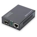Digitus mediju pārveidotājs DN-82130, 10/100/1000 Mbps ports, SFP, 80 km, automātiskā kabelu noteik&scaron;ana