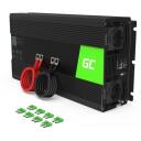 Green Cell Keitiklis INV25, 1500W/3000W, 2xUSB, Europlug, 2844g, 27cm, 7.6cm, 17.8cm