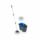 Grīdas uzkopšanas komplekts Clean Twist Disc Mop Active pelēks/zils 60YE Edition New 1055268 LEIFHEIT