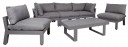 Dārza mēbeļu komplekts FLUFFY moduļu dīvāns un galds K13793 HOME4YOU