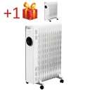 Oil-filled radiator with 2500 W power, three heat levels, suitable for rooms up to 35 m² White NY2513-22MR Midea