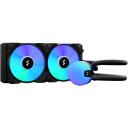 Fractal Design Protsessori vedelikjahutus Lumen S24 RGB FD-W-L1-S2412, 13-56 cfm, 2 ventilaatorit, 10-33.2 dBA, 120 mm
