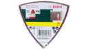 Slīpē&scaron;anas papīru komplekts, 93 mm, 25 gab., dažādas graudainības, 2607019500, BOSCH