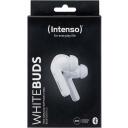 Intenso ausinės T302A, Bluetooth 5.3, 15 m belaidžio ry&scaron;io diapazonas, 32 &Omega; varža, aktyvus triuk&scaron;mo slopinimas, balta