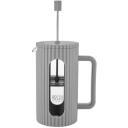 Resto French Press 90533, 1 Л, серый, боросиликатное стекло, фильтр из нержавеющей стали, пластиковая крышка, эргономичная ручка