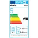 Simfer Gāzes plīts 5405SERGG, 4 degļi, 43 l, Elektriskā krāsns, Elektroniskā aizdedze, Nerūsējo&scaron;ais tērauds