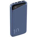 Navitel Power Bank PWR10 MX Blue, 10000mAh, 3.7V, 37Wh, 2xUSB-A, 1xUSB-C, 1xMikro-USB, &uuml;lekoormuse kaitse