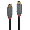 Lindy USB 3.2 C-C 36902 1.5m, 20Gbps, 5A, PD, черный, PVC корпус, 24K золотые разъемы