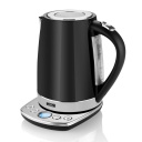 Electric kettle with electronic control, 2200 W power, 1.7 L capacity, and a 360° rotating base ETA158790000 Black ETA