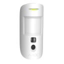 Ajax MotionCam wireless motion detector with built-in camera Jeweller up to 12 m motion detection 640&times;480 photo verification alarms SmartBracket anti-masking up to ~4 years battery CR123A white