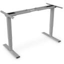 Digitus Grīdas statīvs DA-90435 Elektriskais galda rāmis, 62-127 cm, 100 kg, pelēks, augstuma regulē&scaron;ana