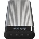 Hyper Power Bank akumulators HJ245B, 27000 mAh, 245 W, 4 x USB-C, OLED displejs