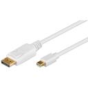 Goobay Mini DisplayPort adaptera kabelis 52859, 2m, zeltīts, DisplayPort uz mini-DP, max. iz&scaron;ķirtspēja 3840&times;2160p