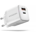 Axagon Laadija ACU-PQ20W 20W, Sissejuhatav pinge 100-240V, 2 USB porti, Kiire laadimine, &Uuml;lekoormuse kaitse, &Uuml;lekuumenemise kaitse
