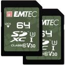 Emtec M&auml;lukaart ECMSD64GXCU3ORP, 64GB, UHS-I, U3, V30, lugemiskiirus 100MB/s, kirjutamiskiirus 50MB/s