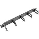 Lanberg Kaabli haldamise paneel AK-1202-B, 1U, 19", 5 plastmassist hoidjat, must