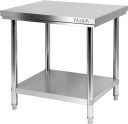 Saliekamais darba galds ar plauktu, YG-09006, YATO, nerūsējošais tērauds, 800x700x850 mm, maksimālā slodze 150 kg