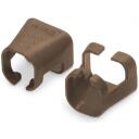 Digitus krāsu klipi patch kabelim A-CC-BR, brūns, PVC, iepakojums 100 gab., 1.1cm x 1.2cm x 1.1cm