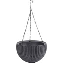 Riputatav lillepott KETER Sphere 29199246, moka, 35x35x22cm, 0.9kg