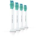 Philips Hambaharja pead HX6014/87 4 tk, Valge, Keskmised harjased, 62000 vibratsiooni/min, 3 kuu vahetus
