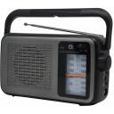 Manta Pārnēsājamais radio MARDI919BK, 230V, 0.5kg, FM/AM, USB-C, austiņu ligzda, teleskopiskā antena