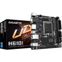 Gigabyte Emaplaat H610I, LGA1700, DDR5 DIMM, 4xSATA, 1xM.2, Intel protsessori perekond