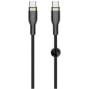 Fixed USB-C kabelis, FIXDB-CC2-BK, 2m, 100W, USB Power Delivery, 480 Mbps, metāla savienotāji