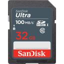 Sandisk Ultra карта памяти SDSDUNR-032G-GN3IN, 32 ГБ, 100 МБ/с, UHS-I, водонепроницаемая, ударопрочная, рентгенозащищенная