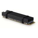 Axagon SSD jahuti M.2 CLR-M2L10, 2280, 10 mm, must, passiivne jahuti, 2 soojusjuhtivuse padjad