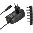 Emos Универсальный USB адаптер питания N3113, 2250 мА, 100-240 В, 1 x USB, 3-12 В, защита от перегрузки