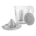 Mõõtekann libisemisvastase funktsiooniga ja kaanega / tsitrusepress Keeeper 0630045130 1L Ø14x15cm läbipaistev/hall