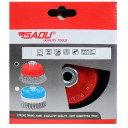 Koniskā birste 125mm M14 0.3 gofrēti sari SADU