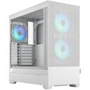 Fractal Design Arvutikorpus Pop Air FD-C-POR1A-01, ATX, Valge, 2xUSB 3.0, 4x2.5'', 3x3.5'', RGB, klaassiv k&uuml;lgpaneel