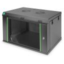 Digitus Rack Kaste DN-19 07-U-EC-SW, 38.9 x 60 x 45 cm, 7U, melna, priek&scaron;ējais atslēgas slēdzis