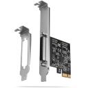 Axagon интерфейсная карта PCEA-P1N, PCIe 2.0, 1 параллельный порт, DB25, 5 Гбит/с, CE, RoHS, 1 шт.