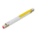 Измерительная линейка 1 м, складная, деревянная (желтый/белый) 05-1-0100 FASTER INTERNATIONAL