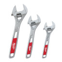 PIELĀGOJAMA UZGRIEŽŅU ATSLĒGA, ADJUSTABLE WRENCH TRIPLE PACK, 4932493414 MILWAUKEE