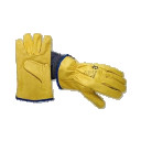 Зимние рабочие перчатки из гладкой телячьей кожи с шерстяной подкладкой, размер 10 SAFE