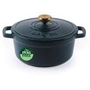 Salter Chester sautējamais katls BW13771GR, 3.4L, 24cm, zaļa, čuguns, ar vāku, gāzes, elektriskā, indukcijas, keramikas