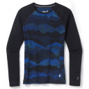 Termo krekls SW WS Classic Thermal Merino Base Layer Pattern Crew, izmērs: XS, Blueberry Hill Mountain Scape, 0196246014304 SMARTWOOL