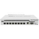 Mikrotik CRS309-1G-8S+IN valdomas jungiklis, 1 RJ-45 10/100/1000, 8 SFP+ 10G, 162 Gbit/s, PoE, DC 12-57 V