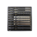 Zāģa asmeņu komplekts koksnei, 10 gab., HCS tērauds, T tipa kāts, AW49720, AWTOOLS