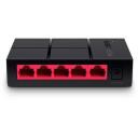 Mercusys Настольный коммутатор MS105G 5 портов 10/100/1000 Мбит/с, unmanaged, Gigabit Ethernet, 9000 Jumbo кадров, DC 5V, 0.6A