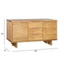 Kumode LISBON 180x45xH82cm, ozols 18104 Allit