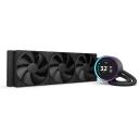 Nzxt Kraken Elite 360, RL-KN36E-B2, 3 ventilaatorit, 120mm, 73.47cfm, 4.5mmH2O, RGB, LCD ekraan