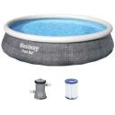 Bestway Бассейн 8968293, 396 см, 84 см, 7340 л, Надувной, Tritech, Фильтровальный насос 2006 л/ч, Легкая установка